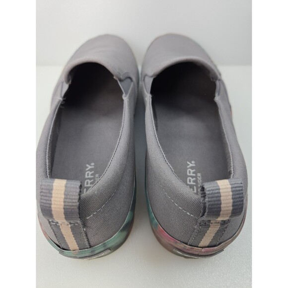 Sperry Crest Twin-Gore Slip-On Platform Sneakers Shoes Grey Tropical Women's 11 - Picture 7 of 12